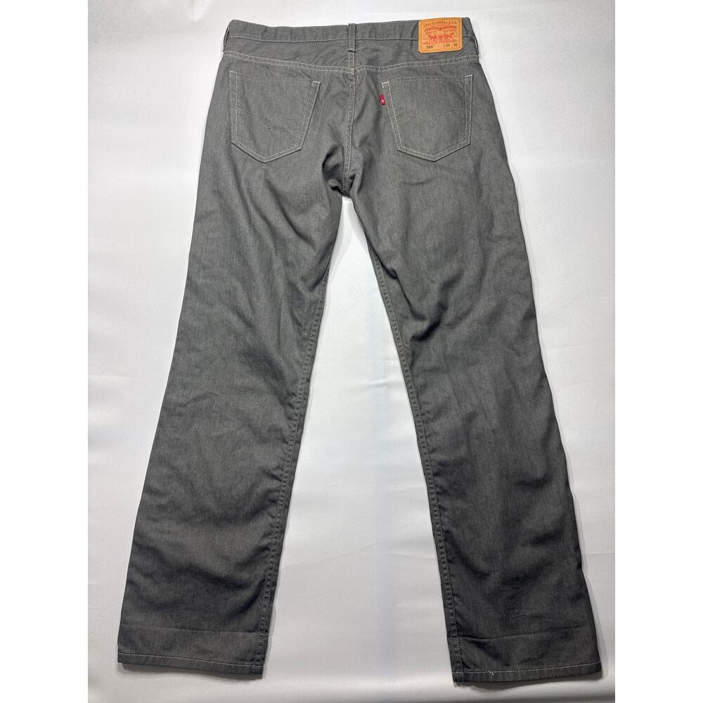 Levi's 569 Men's Loose Straight Leg Gray Denim Jeans - Size 36x36 (36x35) - Picture 2 of 4